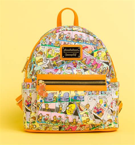 Loungefly Mini mochila Garfield Comic Strip, color naranja, .